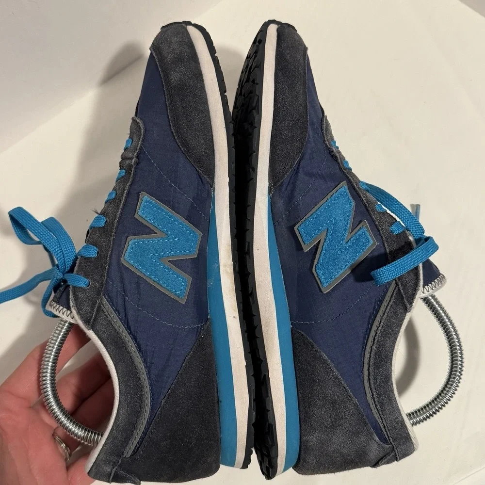 New Balance 556 Womens Sz 10 Retro Trainer Athletic Sneakers Blue Suede Lace Up